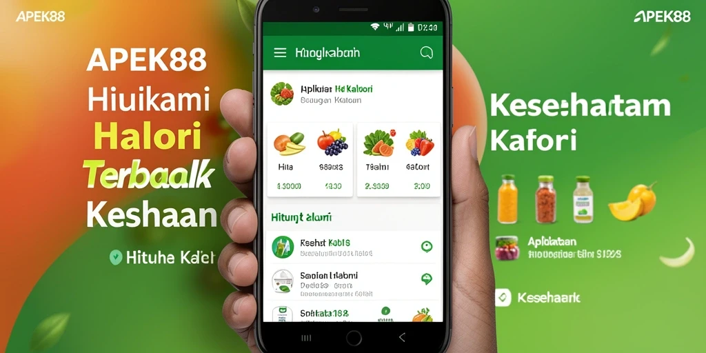 Antarmuka APEK88 yang intuitif untuk menghitung kalori.