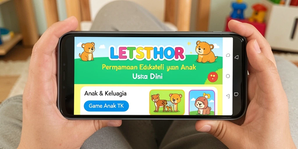Tampilan antarmuka LETSTHOR yang ceria dan interaktif.