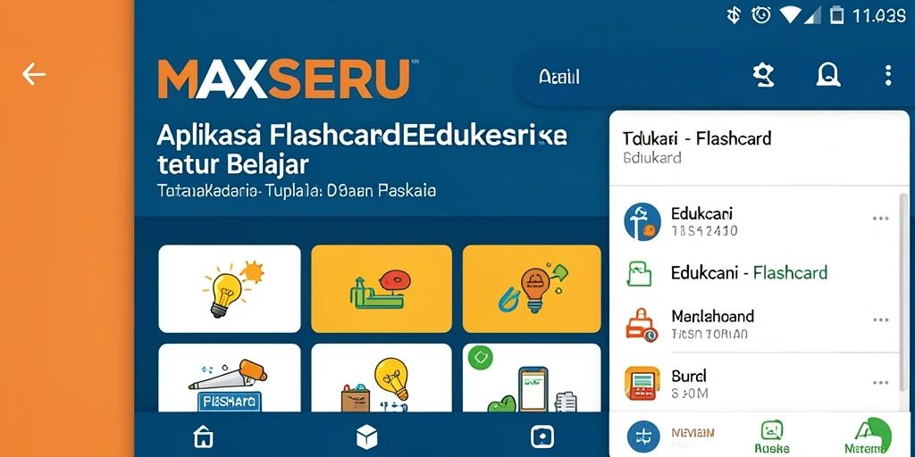 Tampilan aplikasi MAXSERU yang menarik dan fungsional.